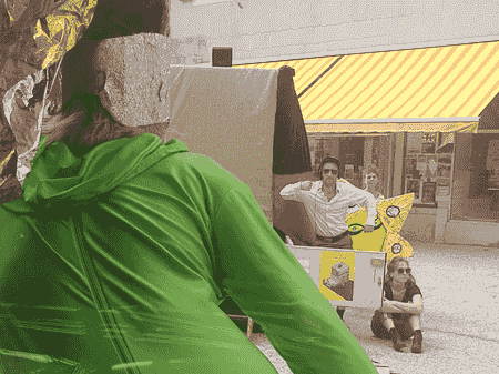 vue de la boîte à Rêves depuis l'abri bus